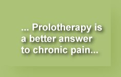Prolotherapy is a better answer to the chronic pain